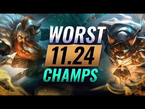 10 WORST Champions YOU SHOULD AVOID Going Into Patch 11.24 - League of Legends Predictions
