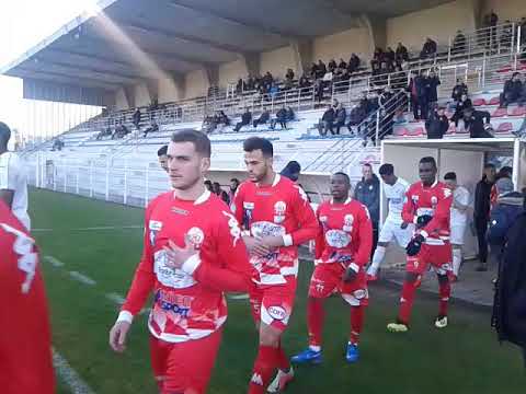 OSQ 1/1 AMIENS SC entrée des équipes