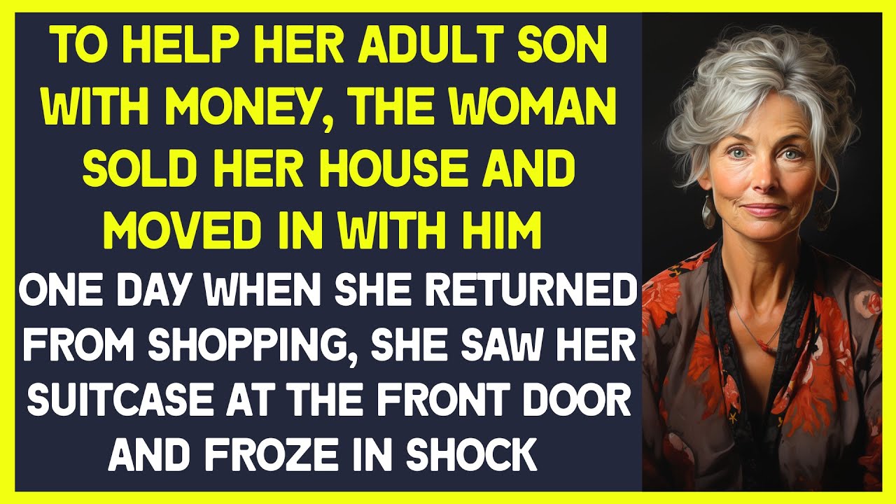 Mother sold her house and  moved in with her son. One day, she saw her suitcase at the front door