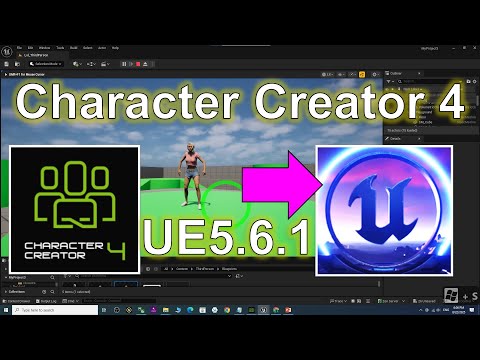 CC4 to UE5.6 Full Tutorial - Character Creator 4 to Unreal Engine 5.6.1 as Player & NPC #cc4 #ue5