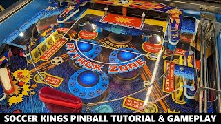 Soccer Kings Pinball Tutorial & Gameplay (Zaccaria 1982)