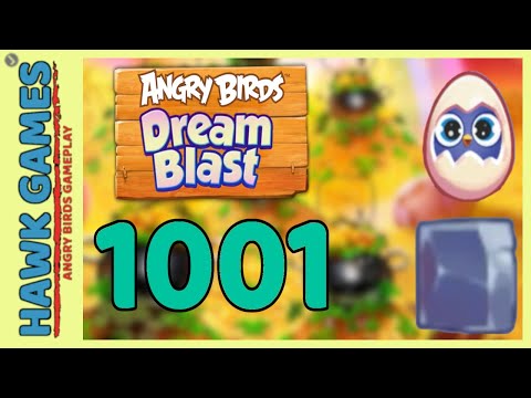 Angry Birds Dream Blast Level 1001 - Walkthrough, No Boosters