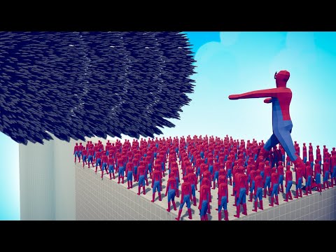 100x SPIDER MAN + GIANT vs EVERY GOD - TABS | Totally Accurate Battle Simulator 2023