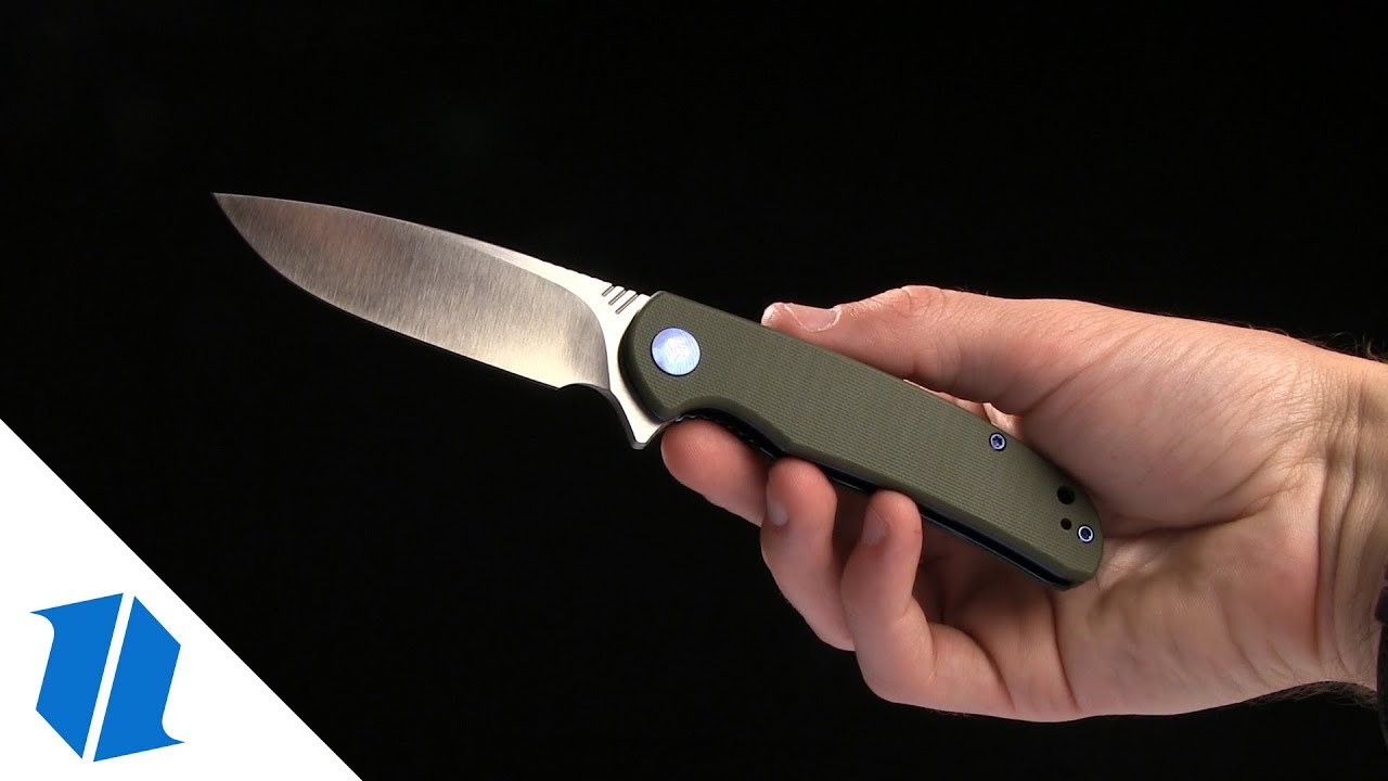 WE Knife Co. Kitefin Frame Lock Knife Black Ti (3.24" Satin) 2001G