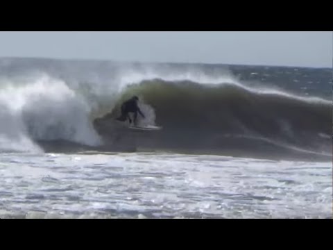 Surfing Winter Storm Riley New York 2018