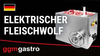 Heavy Duty Electric Meat Mincer Size 22 - 620-680kg/h - 1.1 kW - Mincing Plate 4.5mm