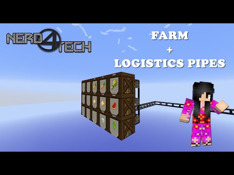 NERDTECH 4 SERVER - #04 Ligando a Farm com Logistics Pipes