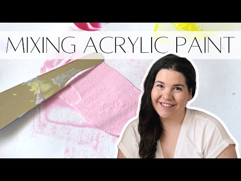 Mixing Acrylic Paint with a Palette Knife Tutorial for Beginner Painters