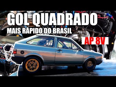 GOL QUADRADINHO Mais rápido do Brasil + Motor "TRUE" AP 8v TURBO