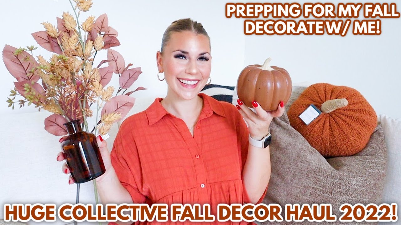 HUGE Fall Home Decor Haul 🎃 | Target + HomeGoods Fall Decorations | Cozy Fall Decorate With Me 2022