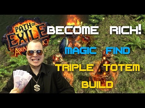 Path of Exile 2.1 – Magic Find Triple Totems Build Guide – How To Become Rich!