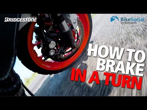 Should you brake while turning? Motorcycle riding tips