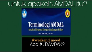 AMDAL - Terminologi AMDAL