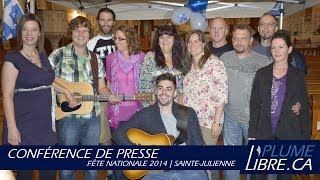 preview picture of video 'Conférence de presse - Fête nationale 2014 | Sainte-Julienne'