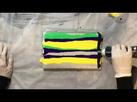 IKONART Chameleon Cells #01 Comb + oil cells where you want them! Pour painting techniques Tutorial