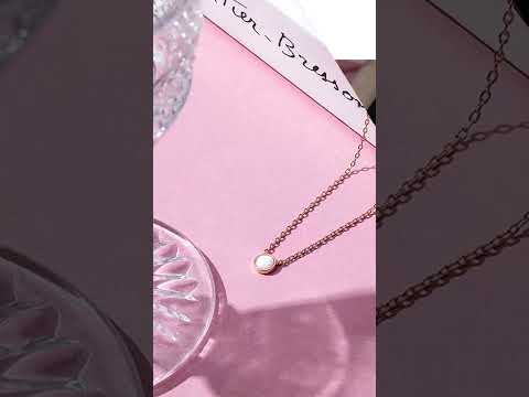 Подвеска «Опал» Opal, диаметр камня 6,5 мм, золотистая - фото 1 - id-p2668328579