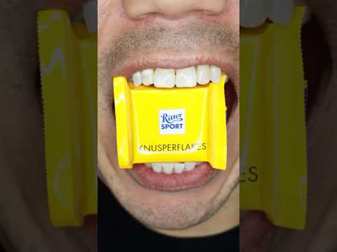 ASMR | Ritter Sports KNUSPERFLAKES #shorts #funny #viral #youtubeshorts #trending #youtubevideo
