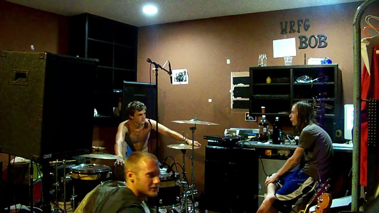 David, Justin, and Ben hanging out and recording