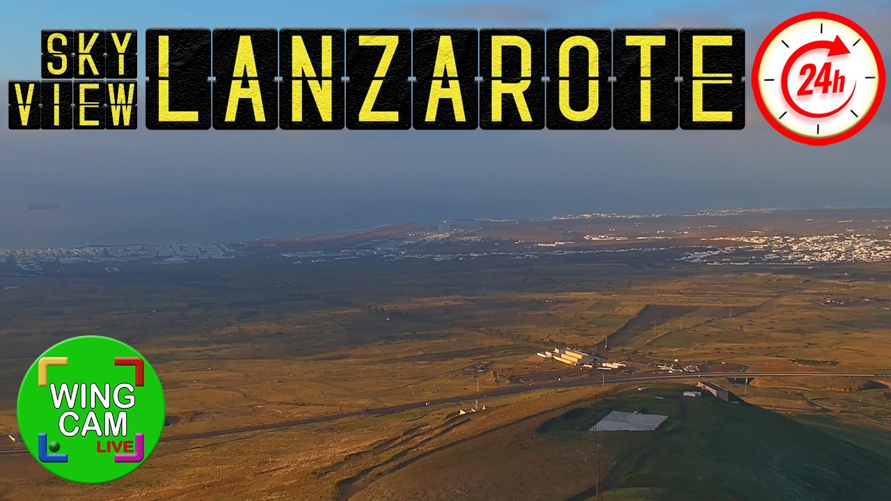 Live webcam view of Lanzarote Panorama from Montaña Mina