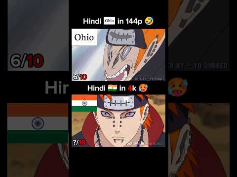 Naruto Shippuden Ohio Hindi Dubbed Parody ( Wait Till the End 🤣 ) Dub Voice by Yo Dub #anime #manga