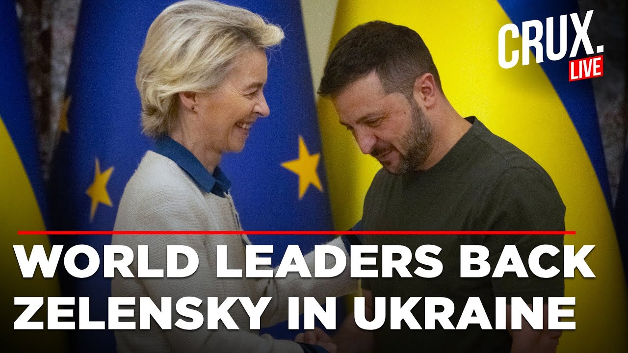Russia vs Ukraine LIVE | World Leaders, EU Officials Meet Zelensky On War Anniversary | Trump Putin