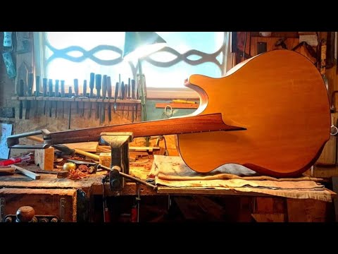 The construction process of fretless acoustic bass by gideon weigert (g.w bass)