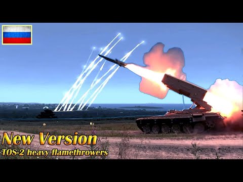 The Russian military is using the latest TOS-2 heavy flamethrowers for the first time!
