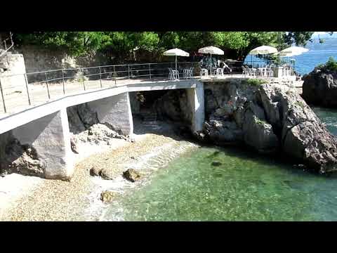 Coastal Path from Volosko to Opatija Town, Croatia