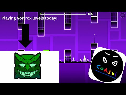 Playing Vortrox Level's in Geometry Dash (Stream 8)
