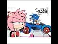 CROSSWORLD FLIRTING Sonic Comic Dub Sonamy Sonicracingcrossworlds Sonic Amyrose