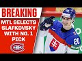 Montreal Canadiens Select Juraj Slafkovsky No. 1 overall in NHL Draft | CBS Sports HQ