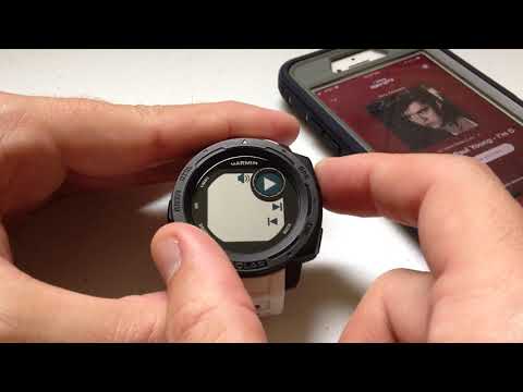 Garmin Instinct - Music Controls Widget