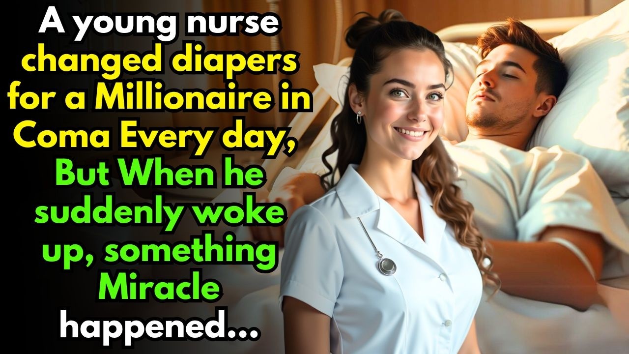 A young nurse changed diapers for a Millionaire in Coma, But When he suddenly woke up, something...