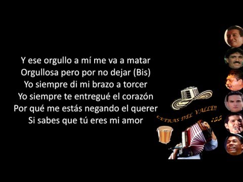 Orgullosa - Poncho Zuleta (Letra)