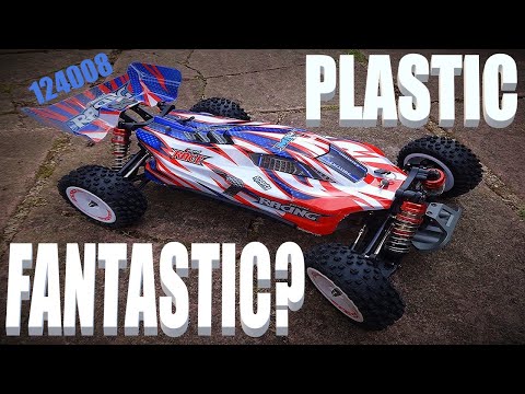 New MJX Style Plastic Chassis. Wltoys 124008 Brushless Buggy Reviewed