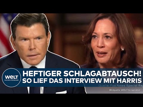 US-WAHL: Heftiges Wortgefecht im Interview mit FOX! So punktet Kamala Harris gegen rechten Moderator
