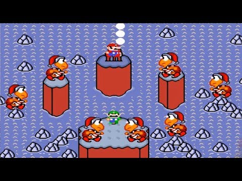 New Super Mario World: MARIO DESTROYS KOOPAS CHRISTMAS