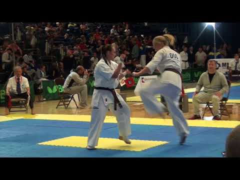British Karate Kyokushinkai Sara Hagge v Gabija Gudeliauskaite