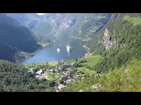 Geiranger: Ocean Majesty und MSC Poesia im Geirangerfjord