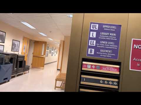 EPIC MOTOR: Dover Hydraulic Elevator at Port Jefferson Free Library in Port Jefferson, NY