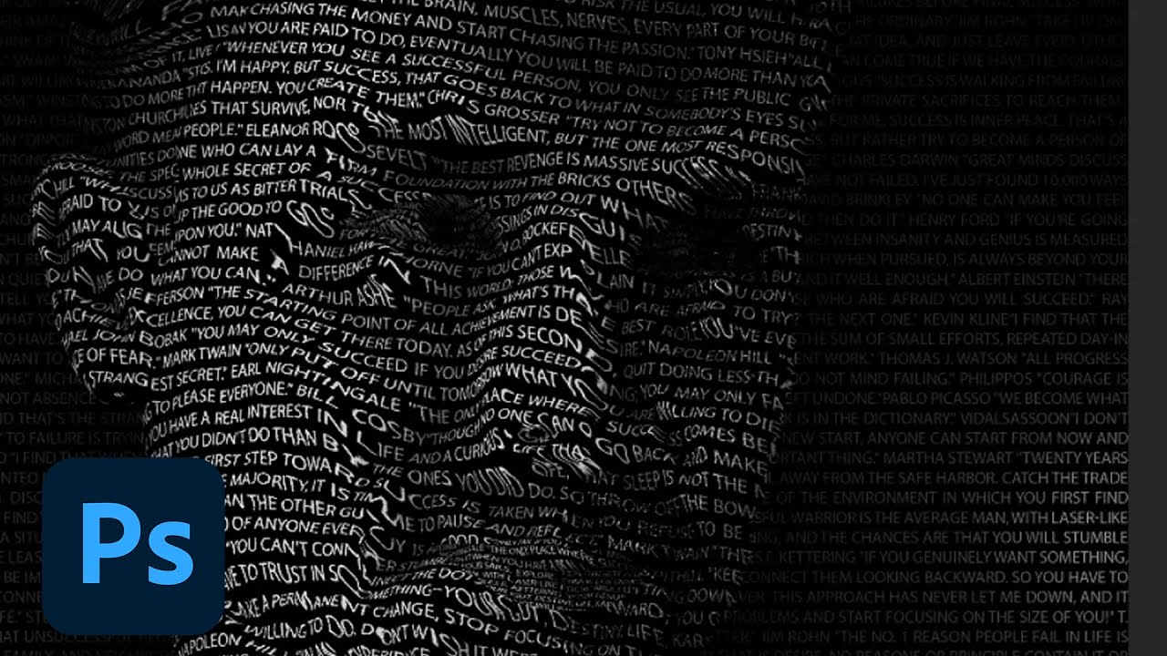 Photoshop Daily Creative Challenge - Typography Portrait | Adobe Creative Cloud