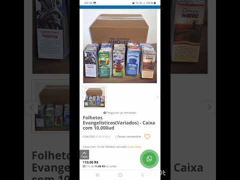 Aguardando doações material de evangelismo etc de qualquer lugar da terra dúvidas +5562999695788