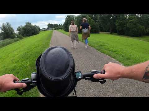 The Netherlands, Maas route by Bike, day 3, Dordrecht to Aalst (60 km) (4k) (original sound)
