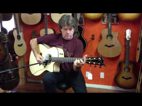 Wayne Johnson @ LA Guitar Sales playing a Custom Taylor Grand Orchestra