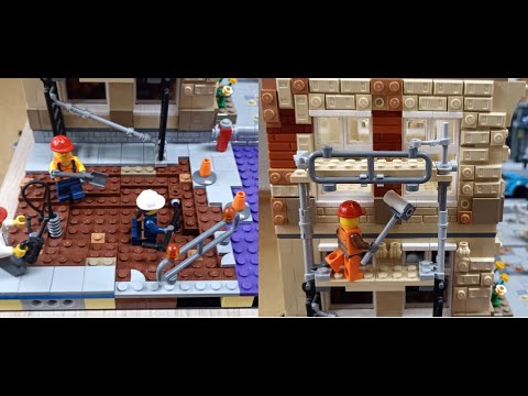 Baustelle + Renovierung vom Rathaus - Bau meiner Lego Stadt Teil 21