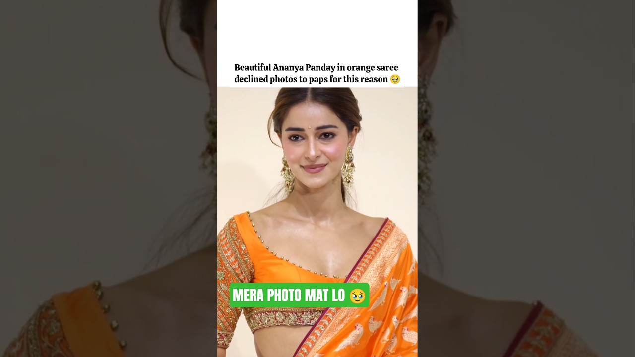 Ananya Pandey knows POWER of Bindi 🧡🔥 #bollywood #ananyapandey #janhvikapoor #trending #tanyamittal
