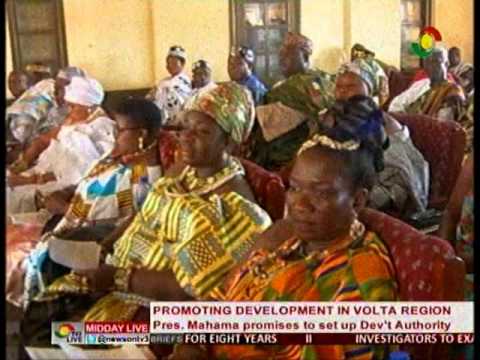 MiddayLive - Prez Mahama promises a development plan in volta region - 4/4/2016