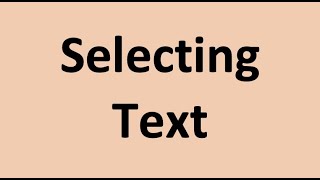 Selecting Text on Microsoft Word for iPad