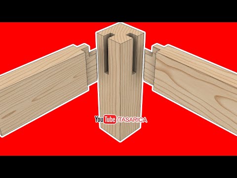 Hampaylı zıvanalı ayak kayıt birleştirme.(wood joint techniques)