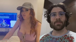 Amouranth stays up late with Hasanabi